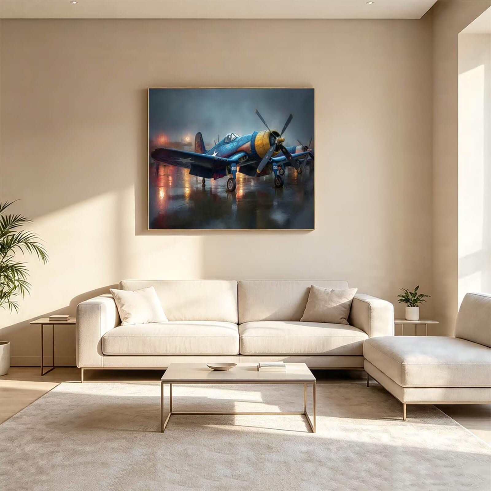 Malowanie numerów dla dorosłych samolot 70x95cm DIY kreatywne hobby dorośli ZSHS0440