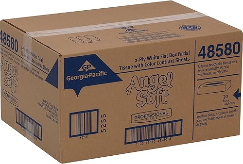 Miniatura 2 de Angel Soft Professional Series, 2 capas tejidos, blanco, caja de 100