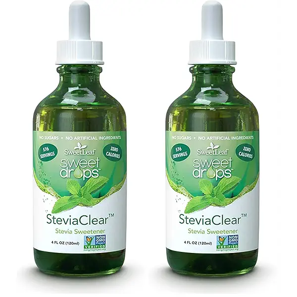 SweetLeaf Sweet Drops Liquid Stevia Sweetener, Stevia Clear, 4 oz (Pack of 2) 1