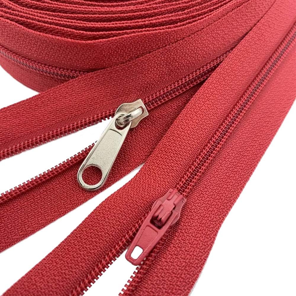 10Yards Bulk Zippers 3 Nylon Coil Zippers by The Yard with
