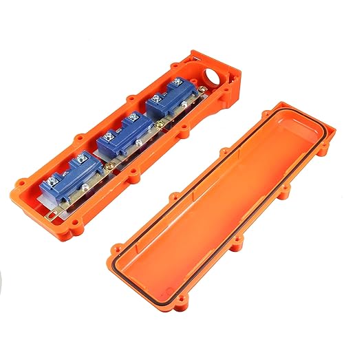 Miniatura 3 de uxcell Estación de control colgante momentánea de 6 botones de la manera 6 de la grúa del alzamiento