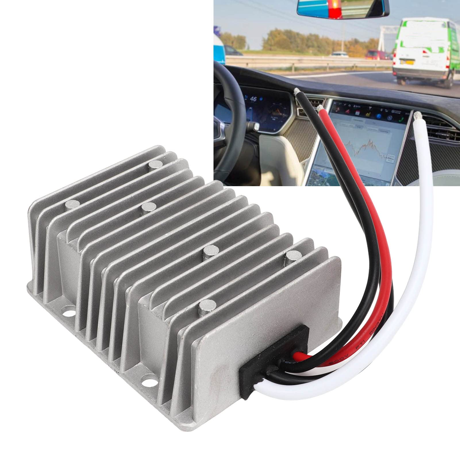 Regolatore Convertitore di Tensione 24 V A 13,8 V 40 A 552 W IP68 Impermeabile per Automobili, Navi, Yacht, Ferrovie, Strumenti