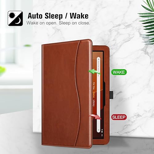 Miniatura 7 de Fintie Funda para tableta Tienda Fire HD 10 y 10 Plus (1311 generación, versión 20232021) de 10.1 pulgadas, multiángulo, con bolsillo, función de