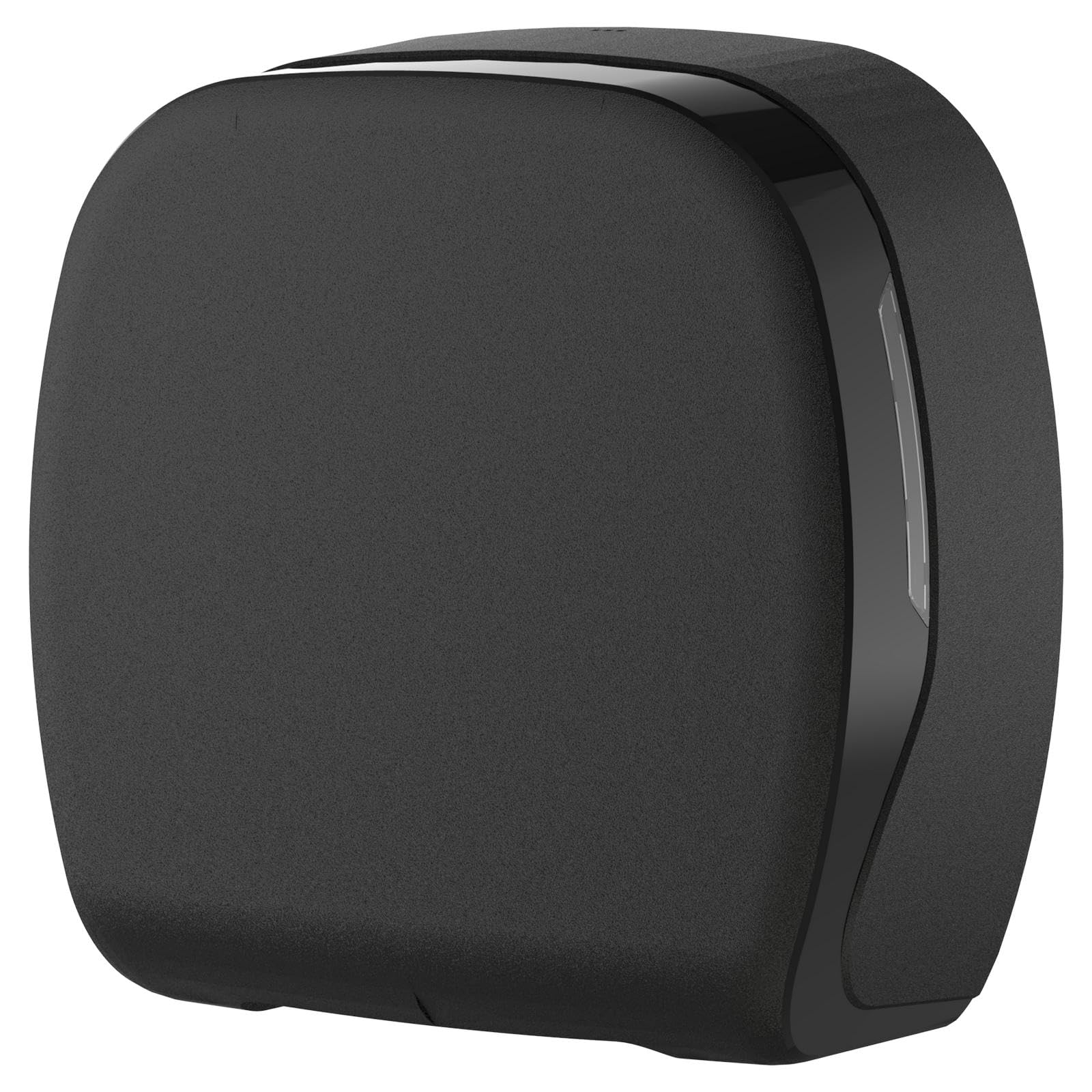 HypaFol Jumbo Toilettenpapierspender, schwarz matt – für Rollen bis Ø 24 cm, robust, modern, abschließbar, hygienisch, für Gewerbe & WC