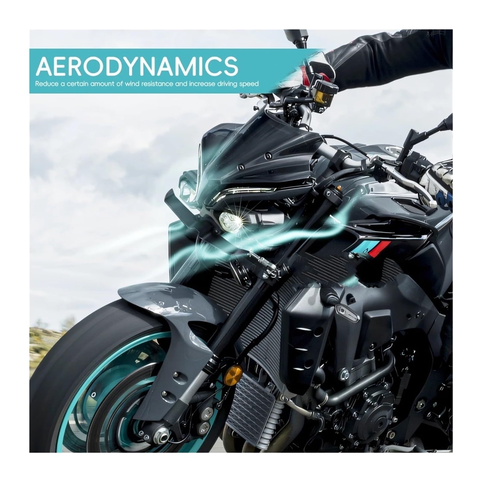 Front Bumper Splitter dachowy Pasuje do YAMAHA MT10 MT 10 SP MT-10 2022-2024 przedni spojler skrzydłowy zestaw aerodynamiczny akcesoria spojlera