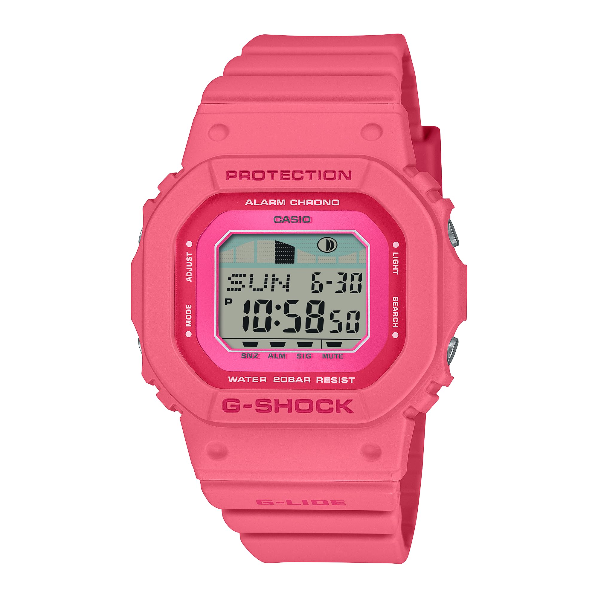 Ｇ-SHOCK Sports Watch Men's Quartz with Strap, Red, 25.8, one size