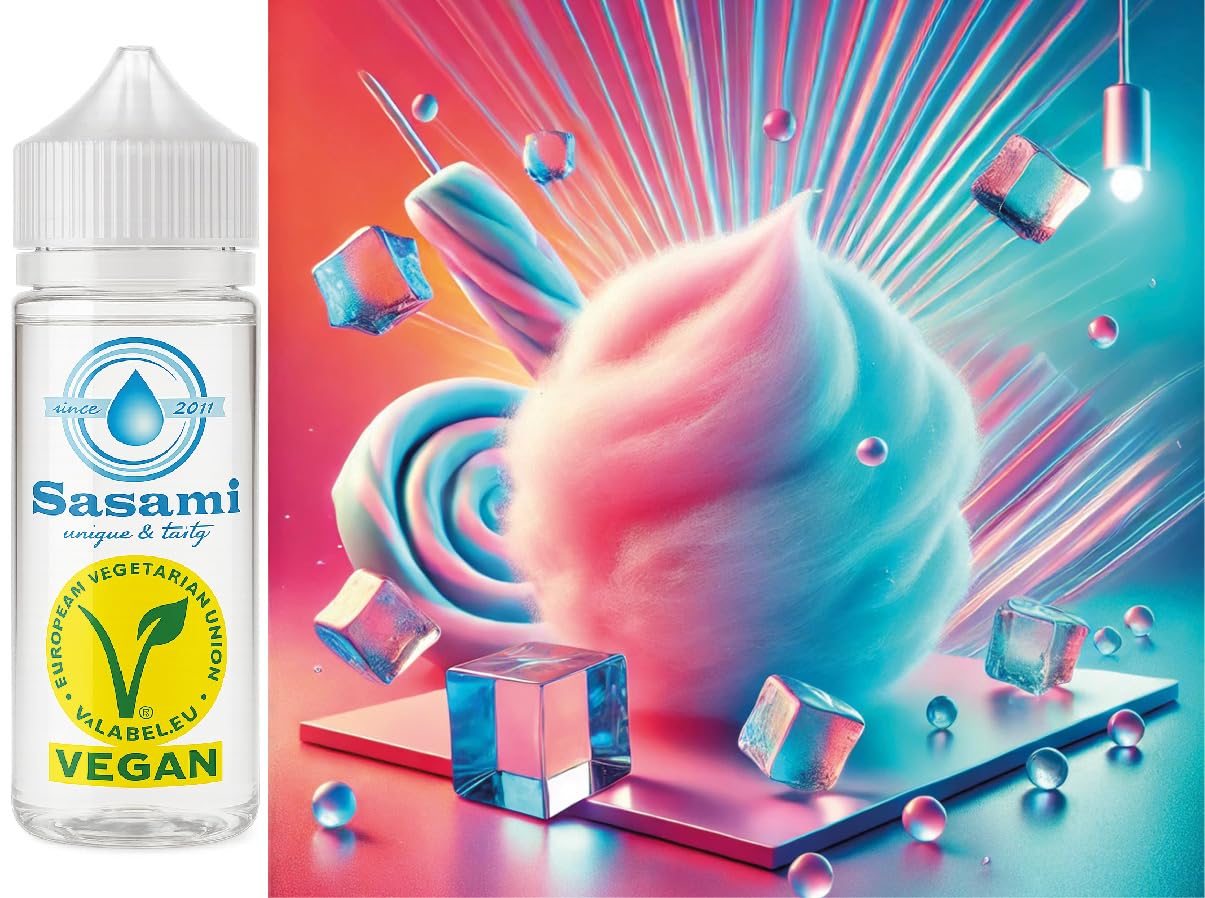 Cotton Candy Ice - Zuckerwatte Ice Aroma Konzentrat - Vegan - Sasami - 100ml
