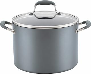 Anolon Advanced Home Hard-Anodized Nonstick Open Stock Cookware (10 Qt Stock Pot, Moonstone)