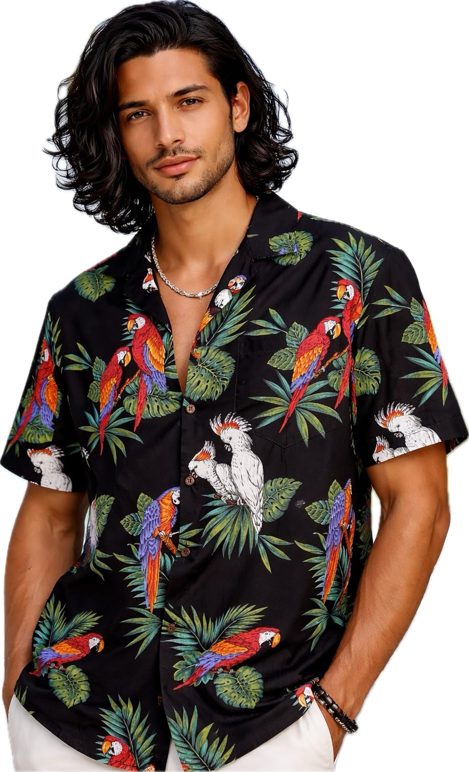 Pacific Legend Parrots Hawaiian Shirt