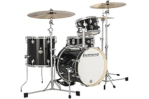 Questlove Drum Kit: Breakbeats 2022 4-Piece Shell Pack with Snare, Black Sparkle