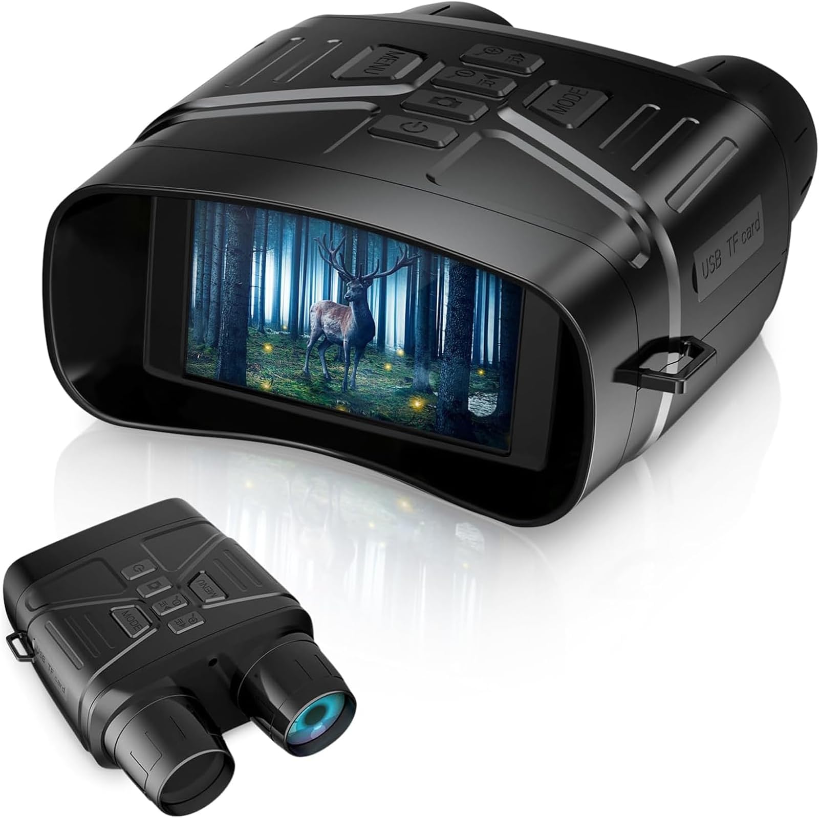 Night Vision Goggles - 4K Night Vision Binoculars for Adults, 3'' Large Screen Binoculars can Save Photo and Video with 32GB Memory Card & Rechargeable Lithium Battery