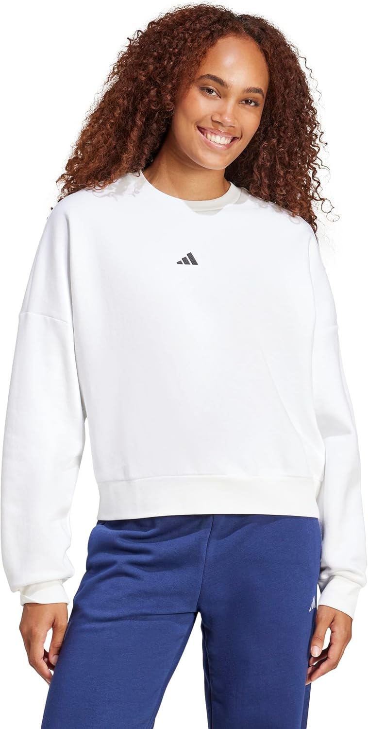 adidas Women’s Essentials Small Logo Feel Cozy Sweatshirt