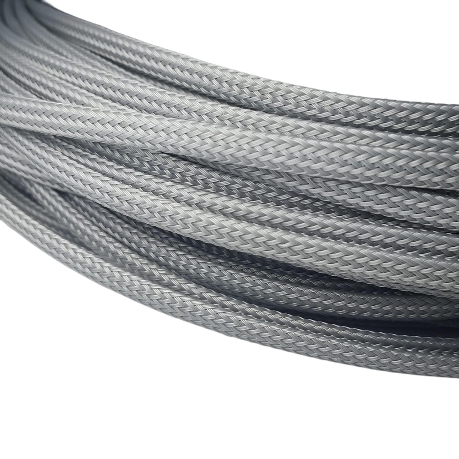 RIVER FOX® The Pujara - 3 Meters Polyester Braided Sleeve, Nylon Braided Sleeve, Braided Expandable Sleeve for Good Wire Protection, Size (3mm, Color Grey) (B0CNCWYCPD) Amazon Price History, Amazon Price Tracker