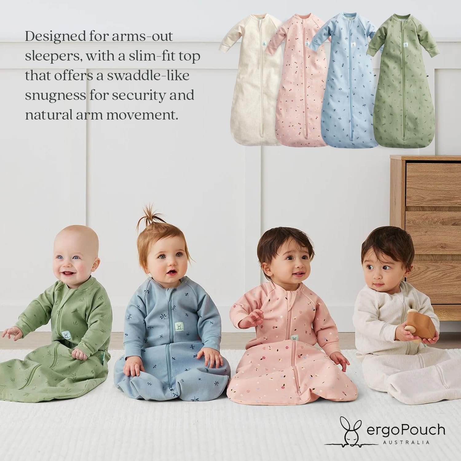 ergoPouch Jersey-Tasche, langärmelig, 1,0 Tog