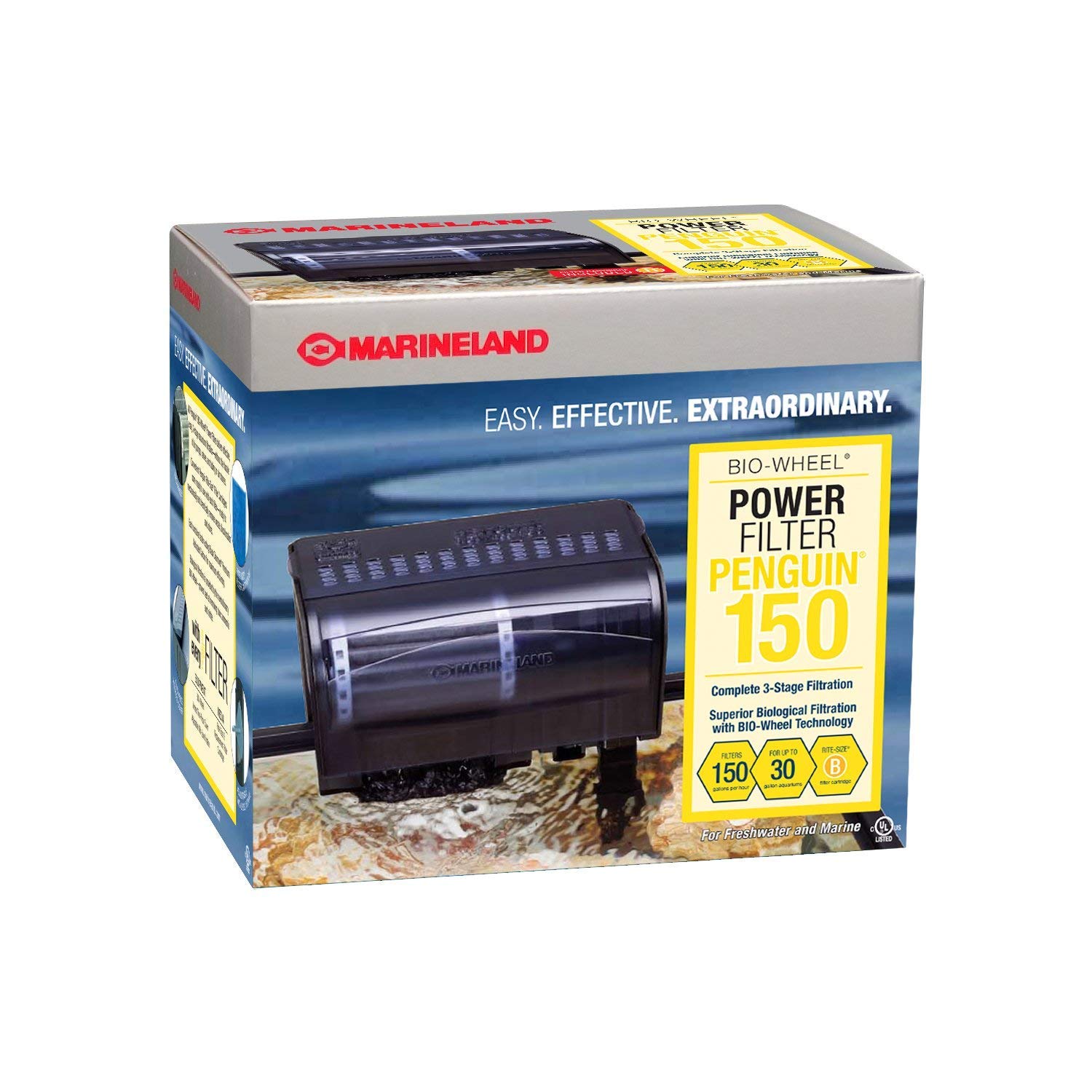 Marineland Bio-Wheel Penguin 150 GPH Power Aquarium Filter