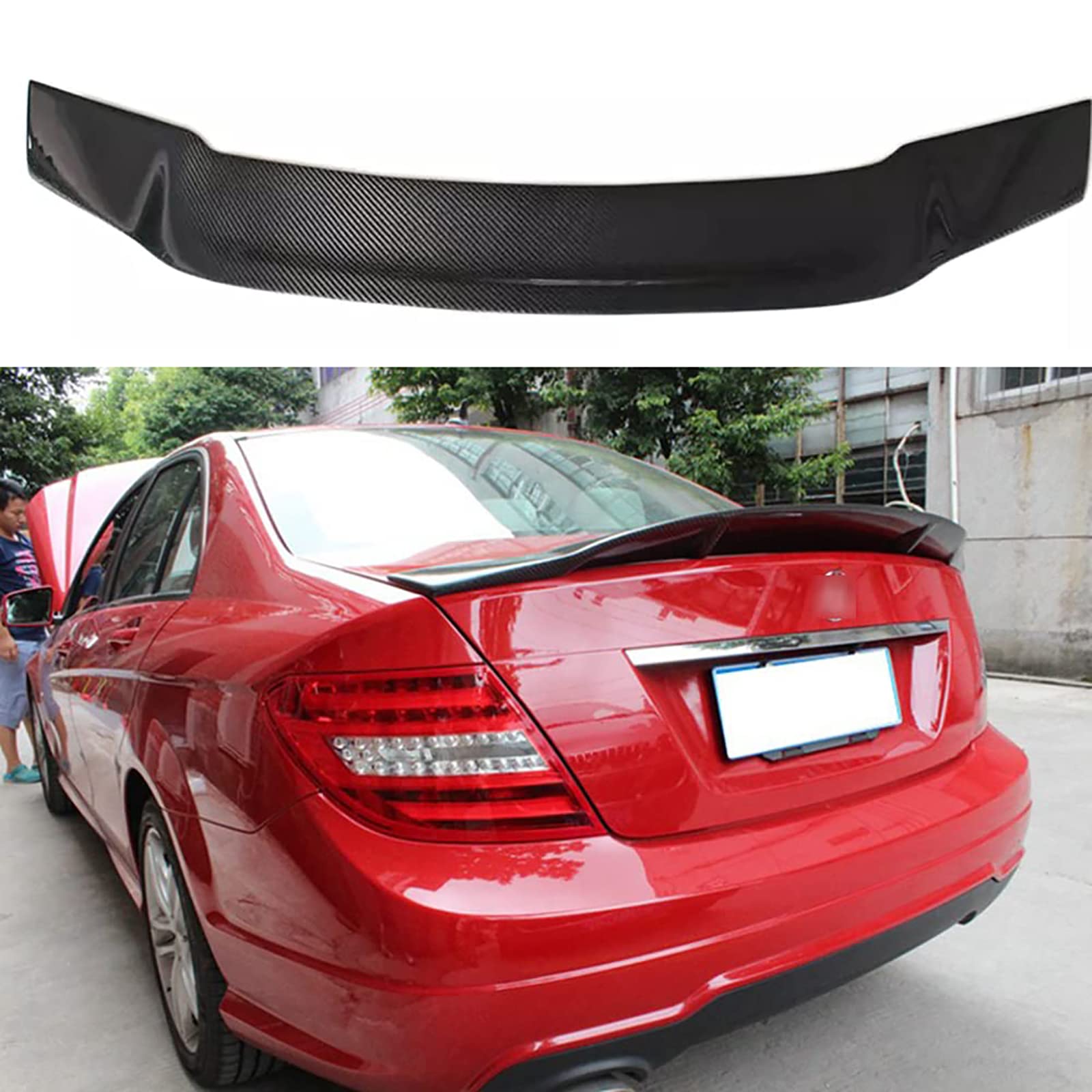 Buy XGCLZBJ Rear Trunk Roof Lip Spoiler Tail Wing,For Mercedes Benz