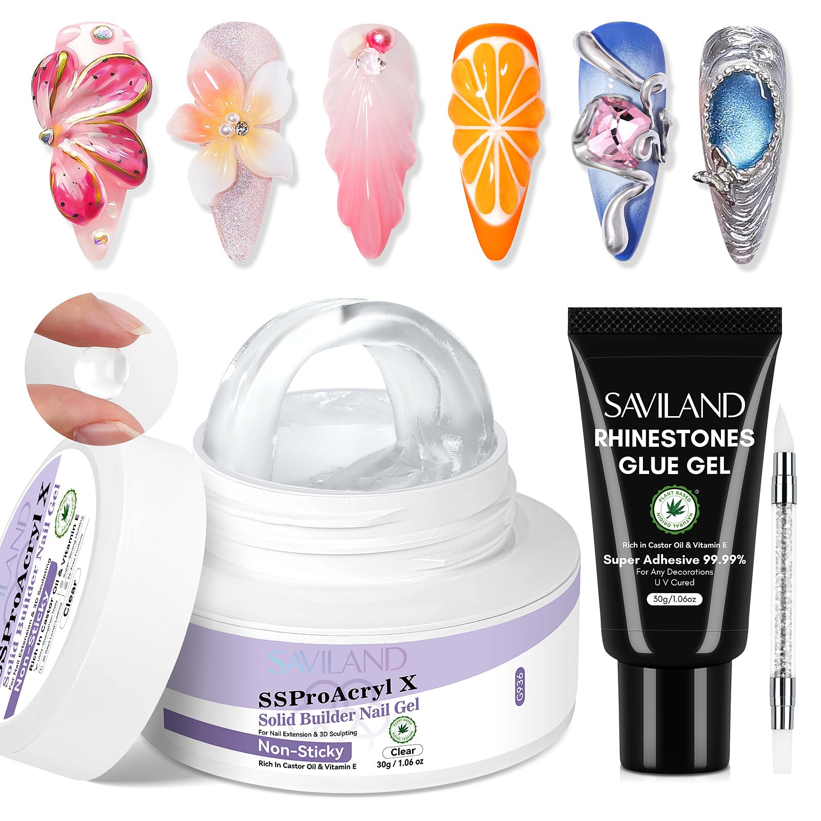 SAVILAND Solid Nail Gel - Sculpt & Build Stunning Nails -14 SAVILAND Solid Nail Gel - Sculpt & Build Stunning Nails -14