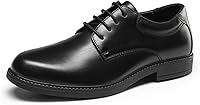 Bruno Marc Men's Non-Slip Work Shoes - Restaurant Slip-Resistant Derby Dress Shoes for Kitchen Service