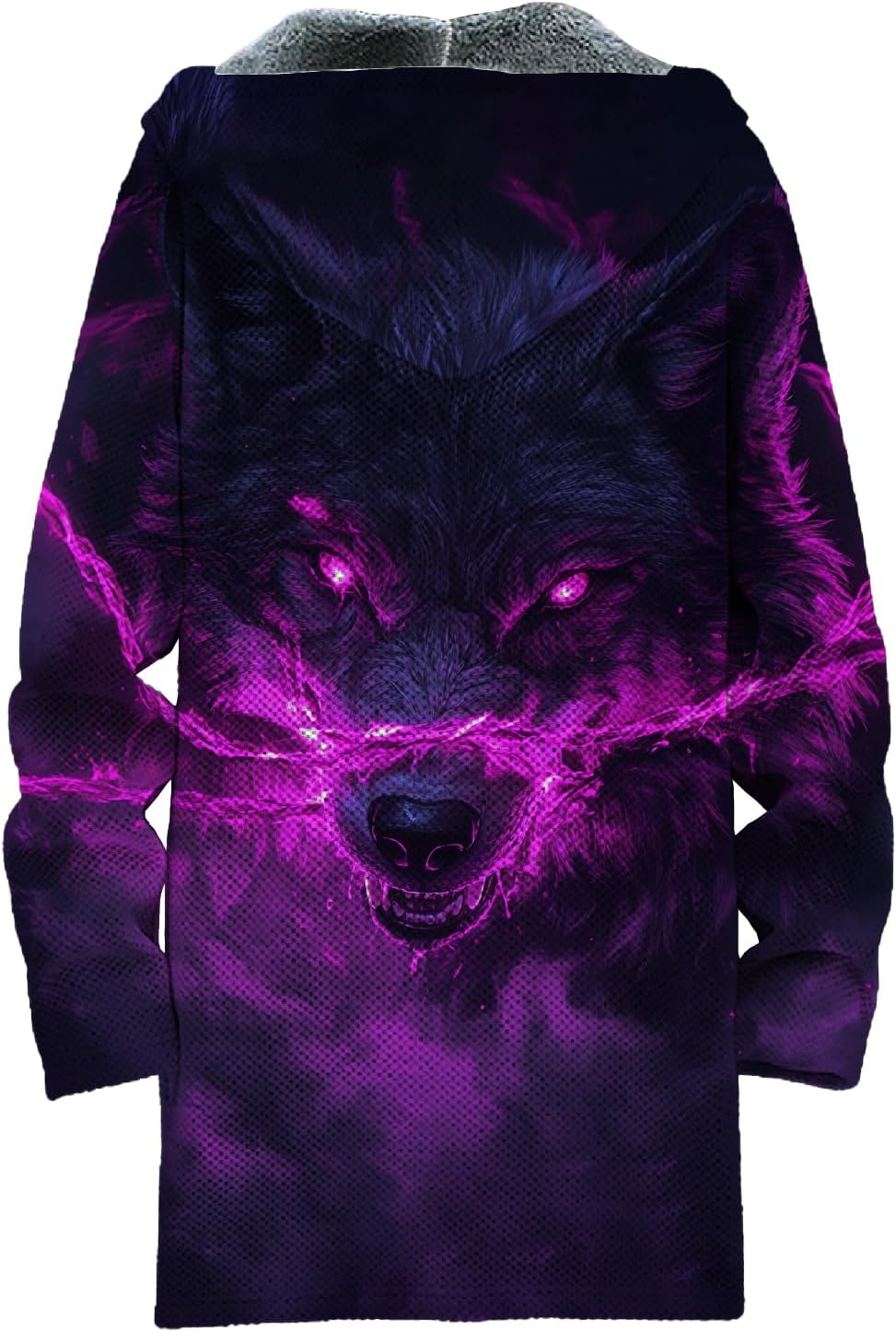 Mens Long Hooded Cardigan Zip Up Hoodie Japanese Art Long Sleeve Casual Graphic Outfits - Image 3