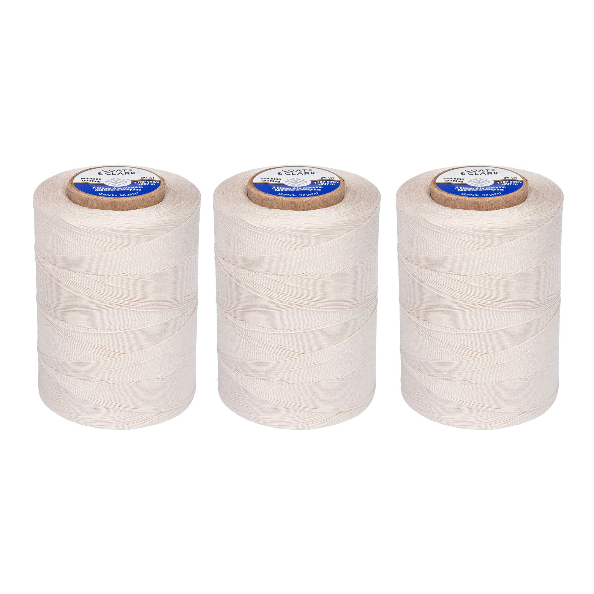 Coats & Clark Dual Duty All Purpose Thread 400 Yards White 2301 (6