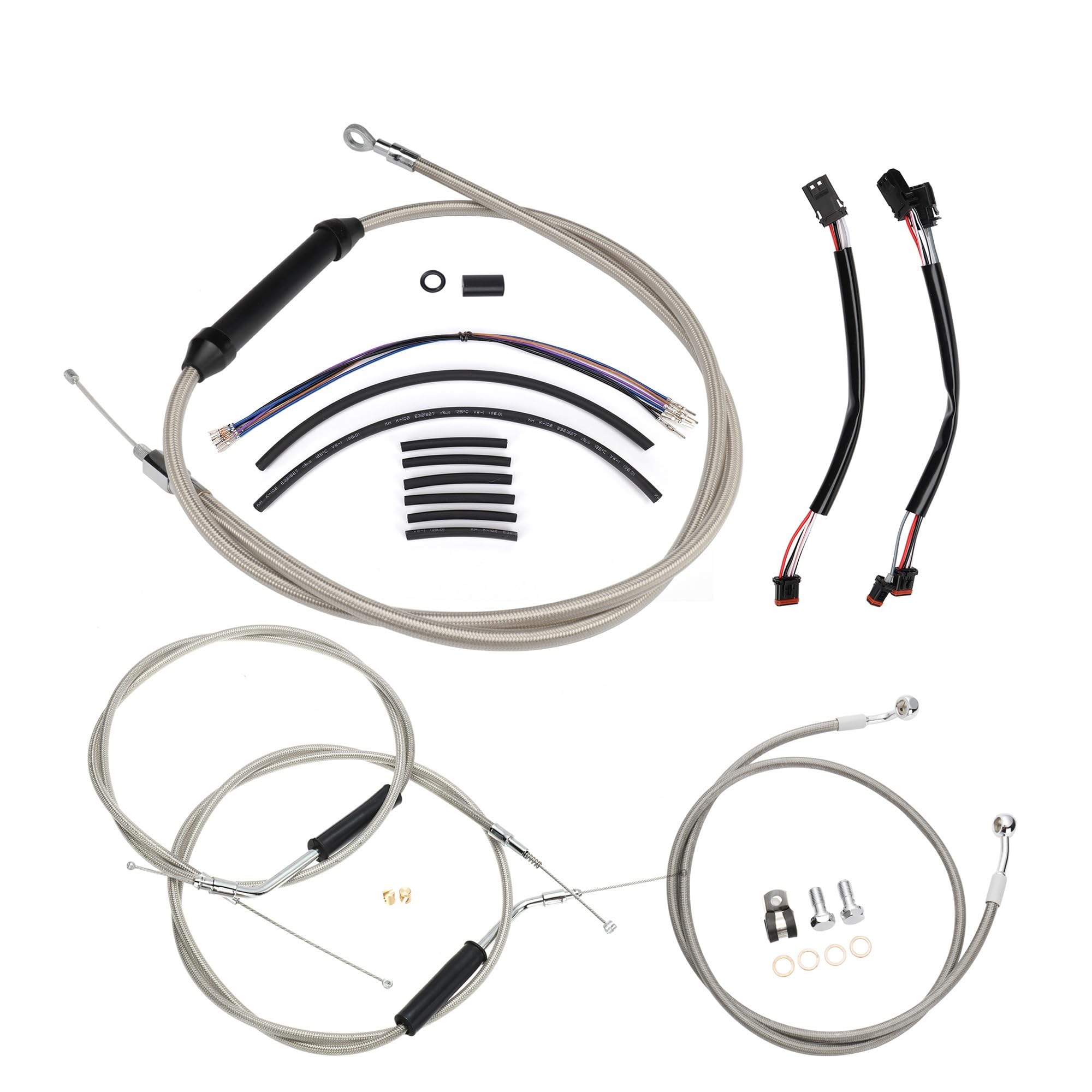 Kit de Cable extensión para manillar motocicleta, embrague para línea freno, acelerador, CAN-Bus, para Sportster XL 2014-2021