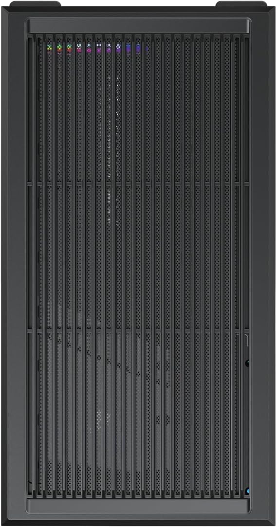 1STPLAYER GM7 ATX PC Case for Gaming, Mid Tower Computer Case with 4 Preinstalled ARGB PWM Fans, Tempered Glass, Black