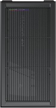 1STPLAYER GM7 ATX PC Case for Gaming, Mid Tower Computer Case with 4 Preinstalled ARGB PWM Fans, Tempered Glass, Black