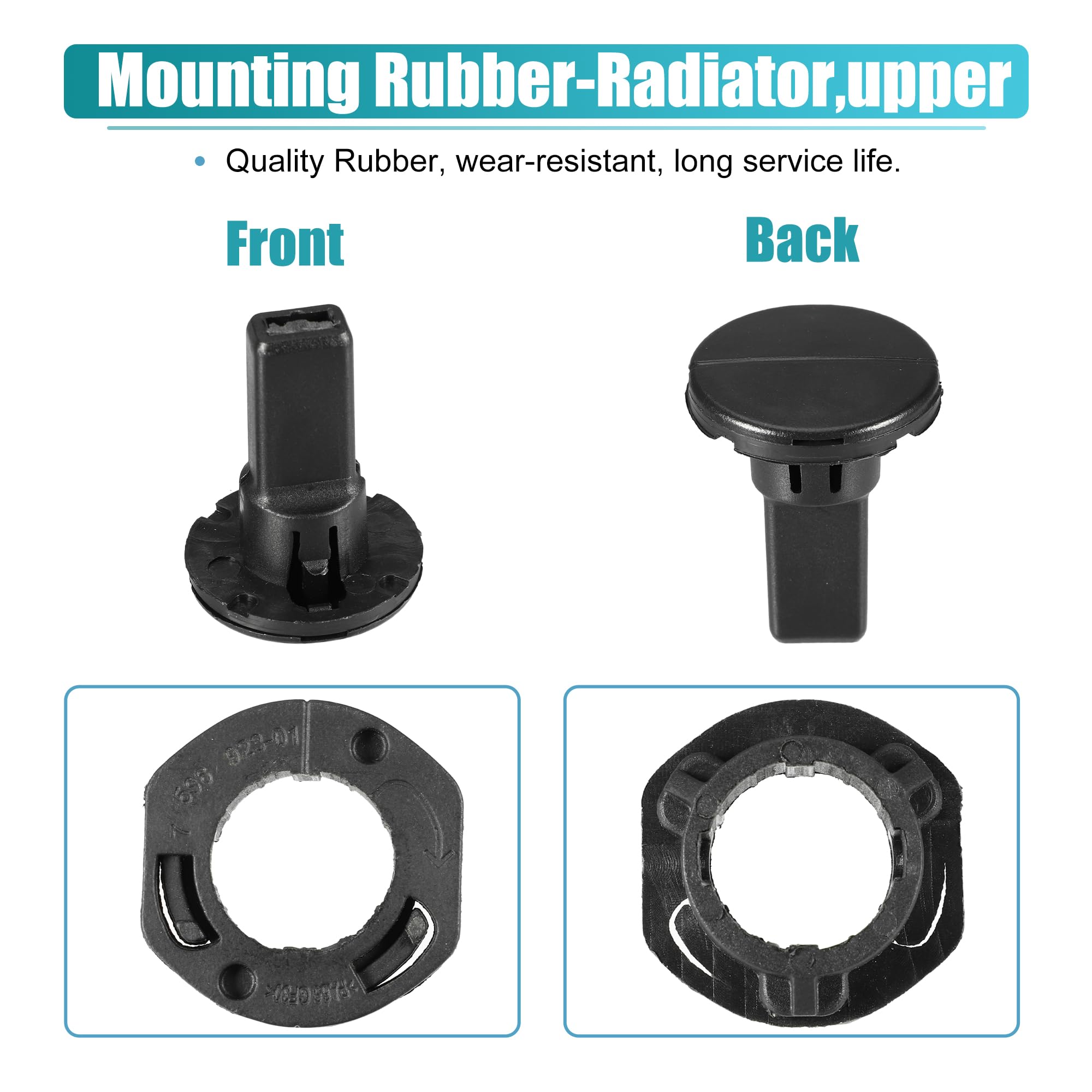 Staffa Per Radiatore BMW 328i E 435i – Set Con 2 Supporti E Gommini Anti-vibrazione