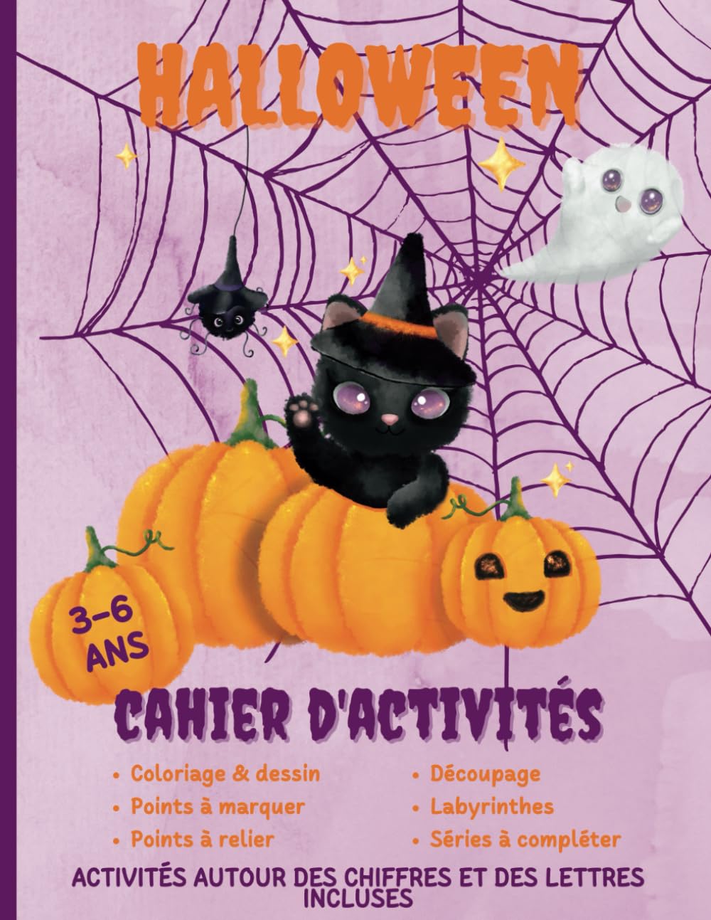 Livre D'Autocollants Halloween Pour Enfants 3-6 Ans - Activité Créative Réutilisable, Parfait Pour Voyage, Fête, École