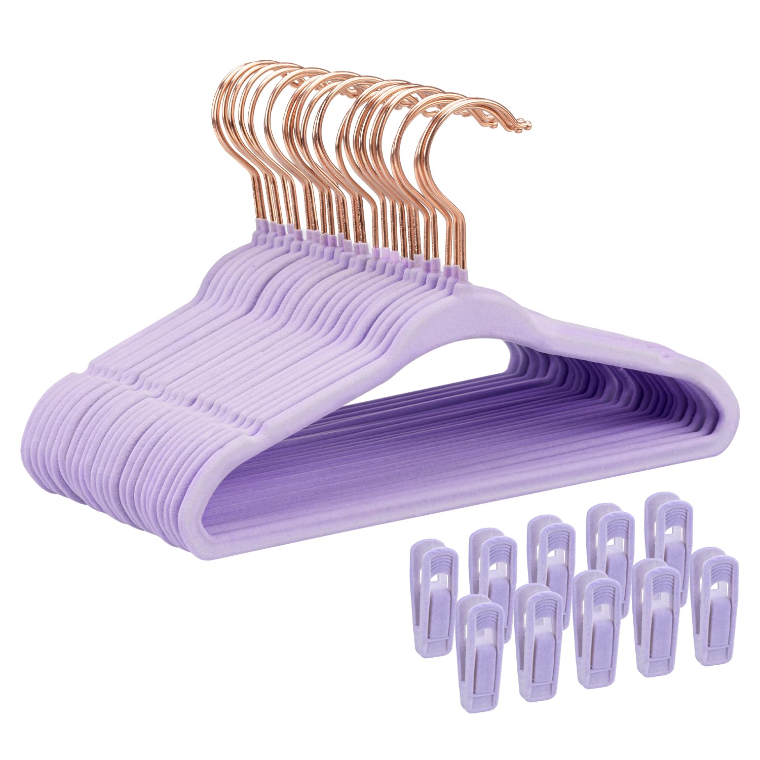 Tonswachic Baby Velvet Hangers 30 Pack - 11 Inch Premium Non Slip Kids Felt Hanger for Infant Clothes - Ultra Thin Baby Felt Hangers for Toddler