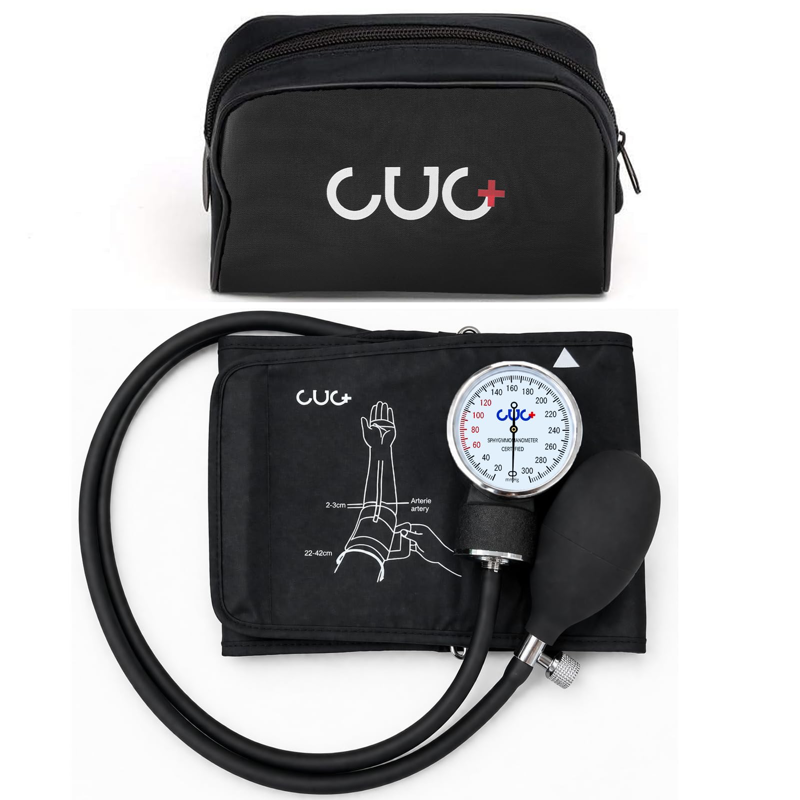 Photo 1 of Professional Aneroid Sphygmomanometer, Blood Pressure Cuff Manual, Precision Copper & Brass Movement, Medical-Grade PVC Tubing, Medical Ultrasound Equipment, Ideal for Doctors, Nurses, and Students