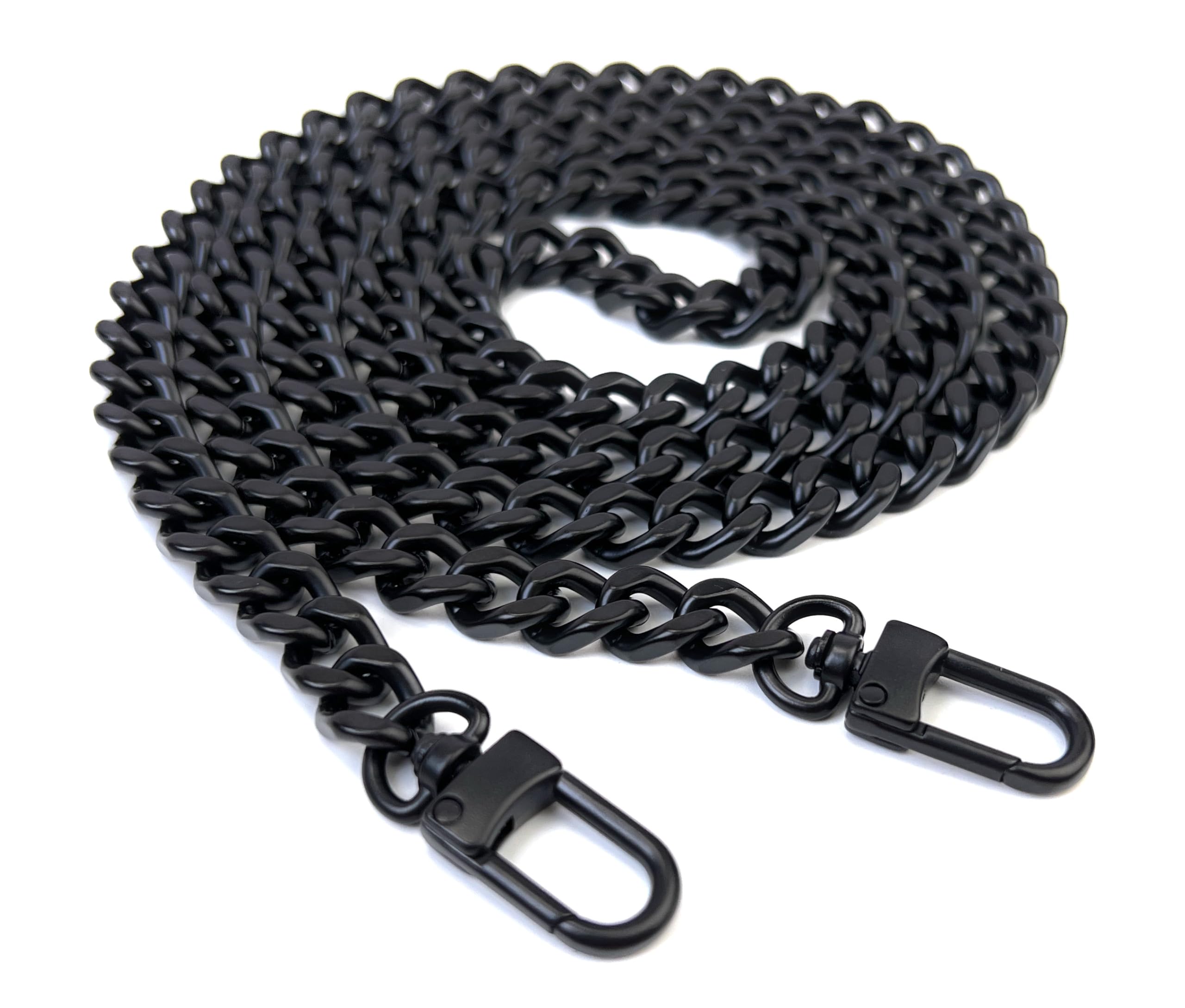 VersaKits 24'' Matte Black Heavyweight Metal Purse Chain Strap