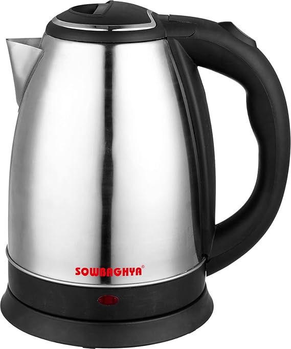 Sowbaghya Stainless Steel Water Kettle (1.5 Litres) With Stainless Steel Body | Used for Boiling Water, Making Tea and Coffee, Instant Noodles, Soup etc.