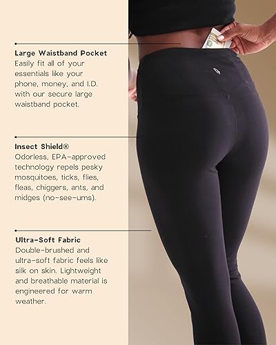 Miniatura 2 de Pang Wangle Leggings repelentes de insectos Feathersoft con tecnología repelente de insectos Shield en tela reciclada ligera