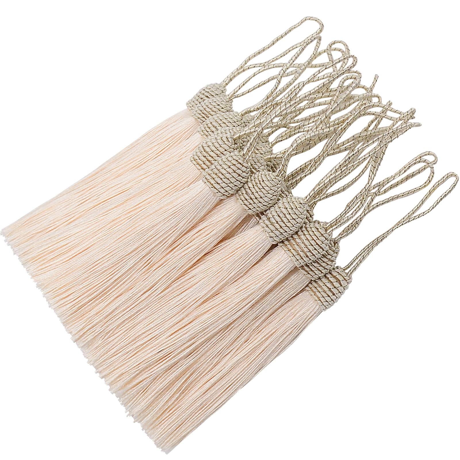 Bookmark DIY Decoration Crafts Tassels: 30pcs Sewing Silk Fringe with String for Jewelry Making, Earring Keychain Accessory, Book Ribbon Trim, Key