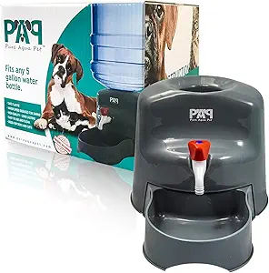 Pure Aqua Pet Water Dispenser (Fits 5 Gallon Bottles) Smart, Upright Design | NOT Automatic | Supports Small, Medium, Large Cats and Dogs | Heavy-Duty, BPA-Free Plastic