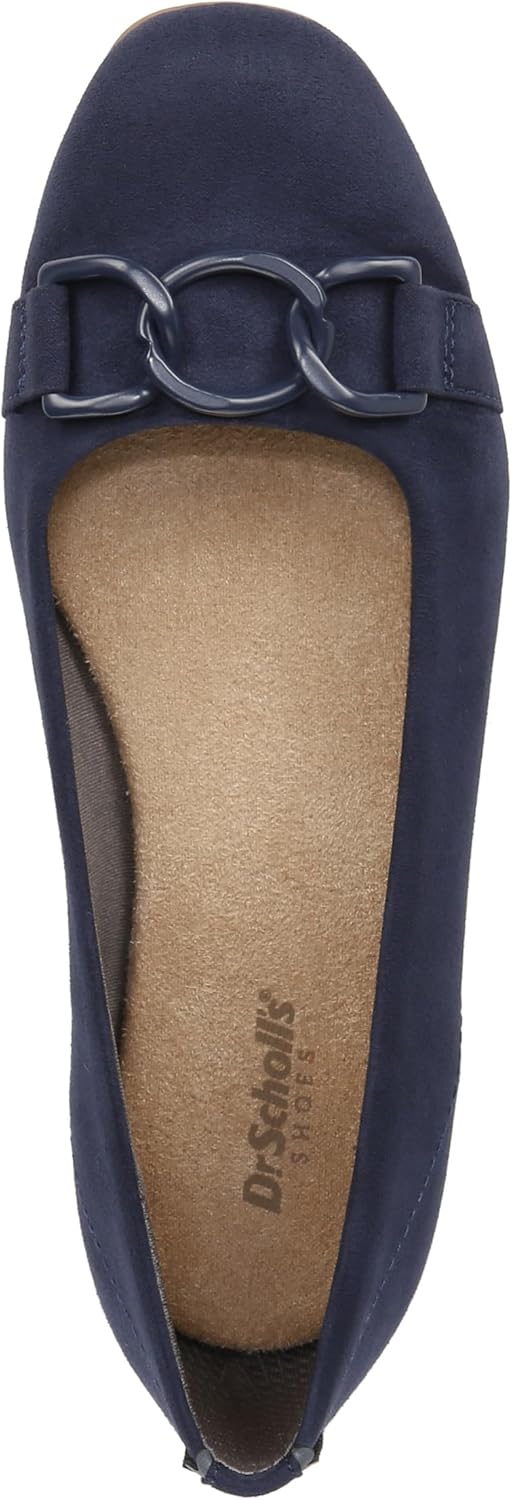 Dr. Scholl's Womens Wexley Adorn Slip On Ballet Flat Loafer Midnight Blue Microfiber 8.5 M - Image 5