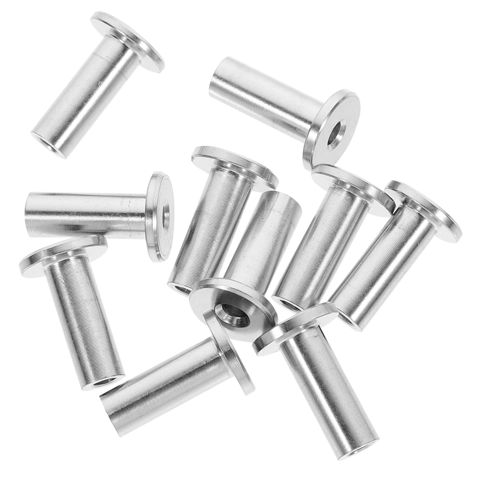 NULYLU Stainless Steel Wire Rope Connector Sleeves 10pcs Set for Cable Railing Excellent Protective Effect and Easy to Install