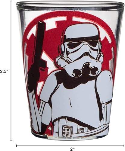 Miniatura 8 de Silver Buffalo Disney Star Wars Character Portraits - Paquete de 4 mini gafas, 1.5 onzas