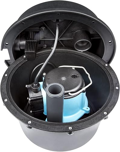 Miniatura 3 de Little Giant WRSC-6 Sistema de combinación de tanque de drenaje compacto y bomba, UNT