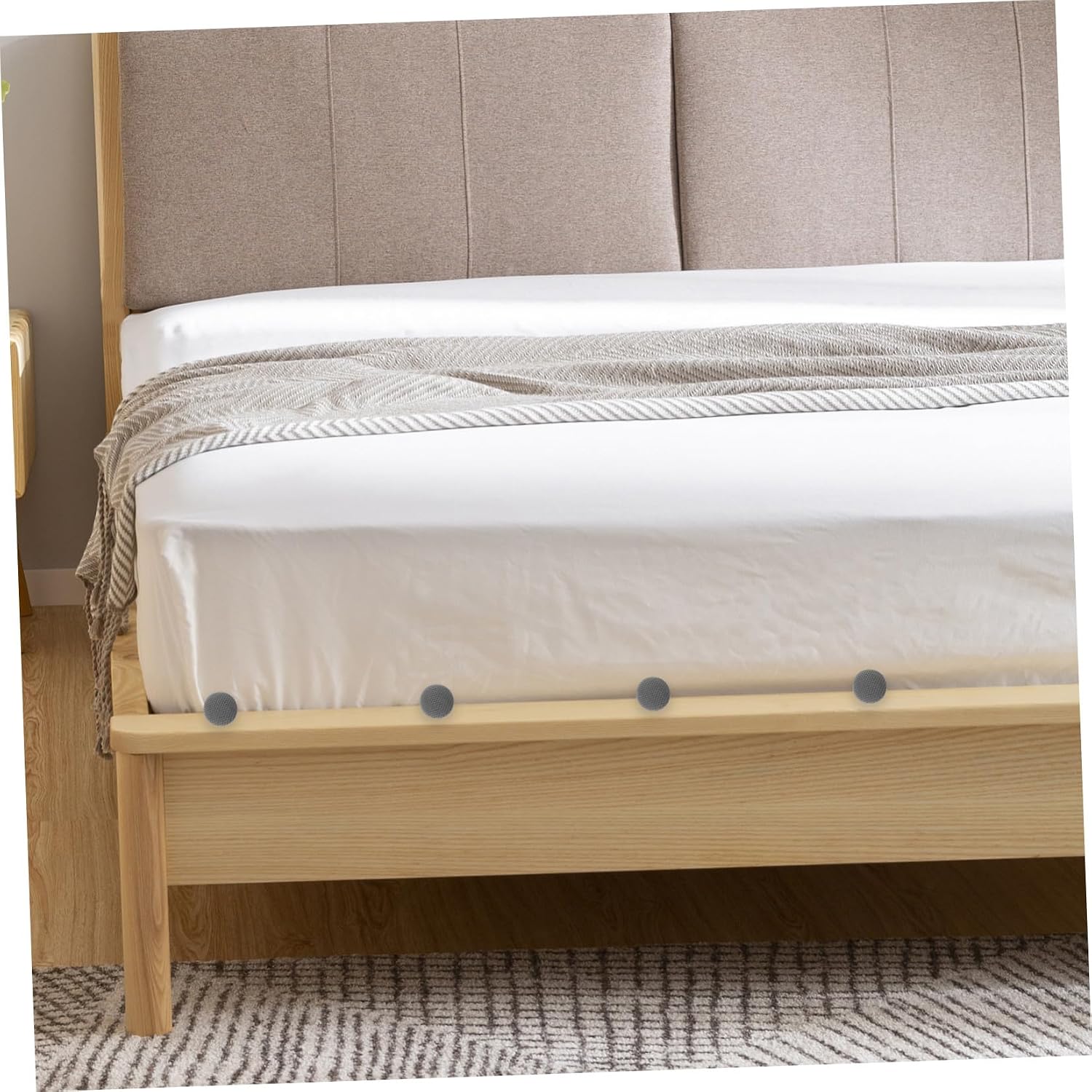 CHILDWEET 12pcs Upholstery Tacks Bed Skirt Pins for Mattress Sheet and Bed, Stainless Steel Fabric Tacks with Effortless Installation and Wear Resistance for Home Use