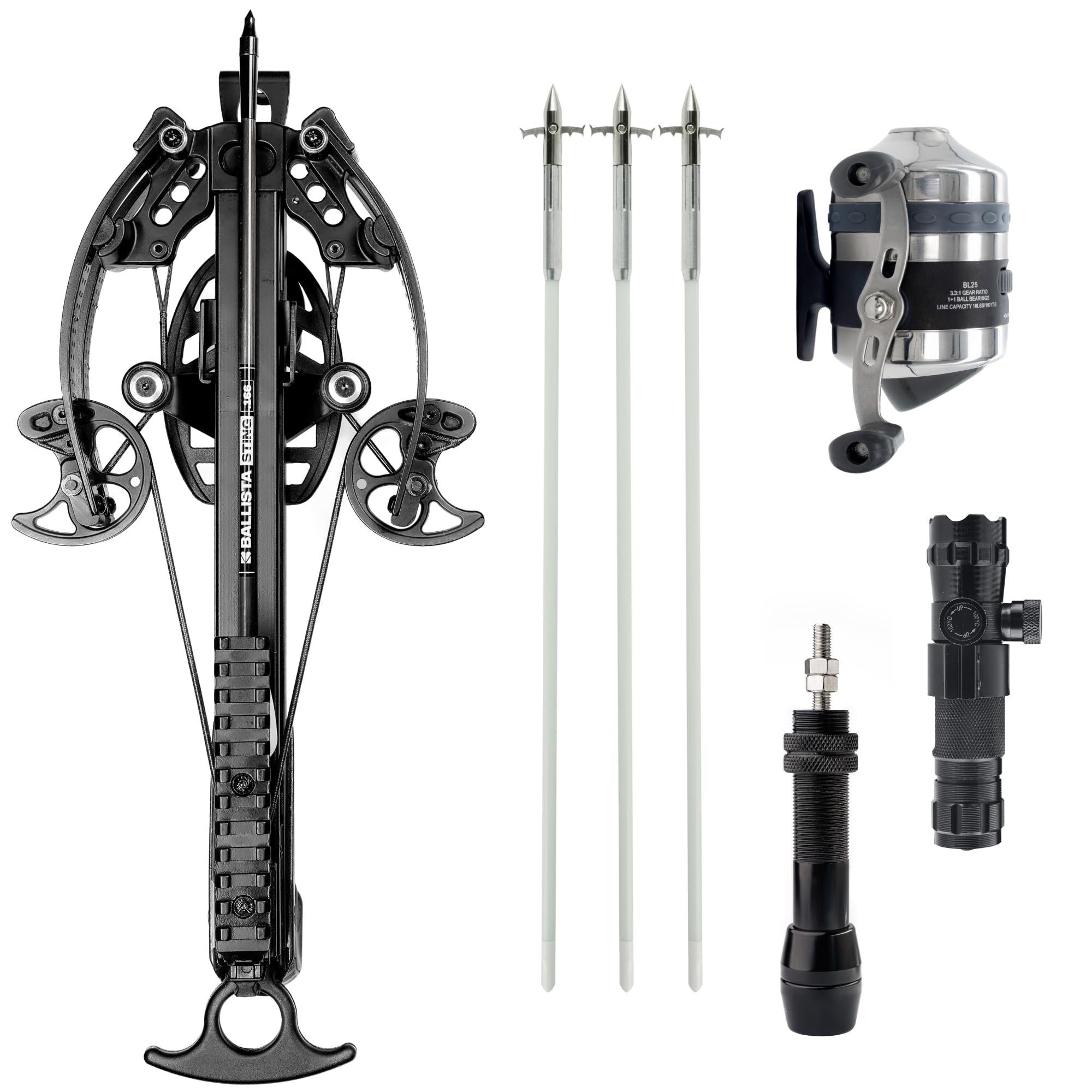 BALLISTA Bowfishing Bundle: Crossbow with Accessories - High-Speed, Compact, Durable Crossbow Premium Set for Fishing