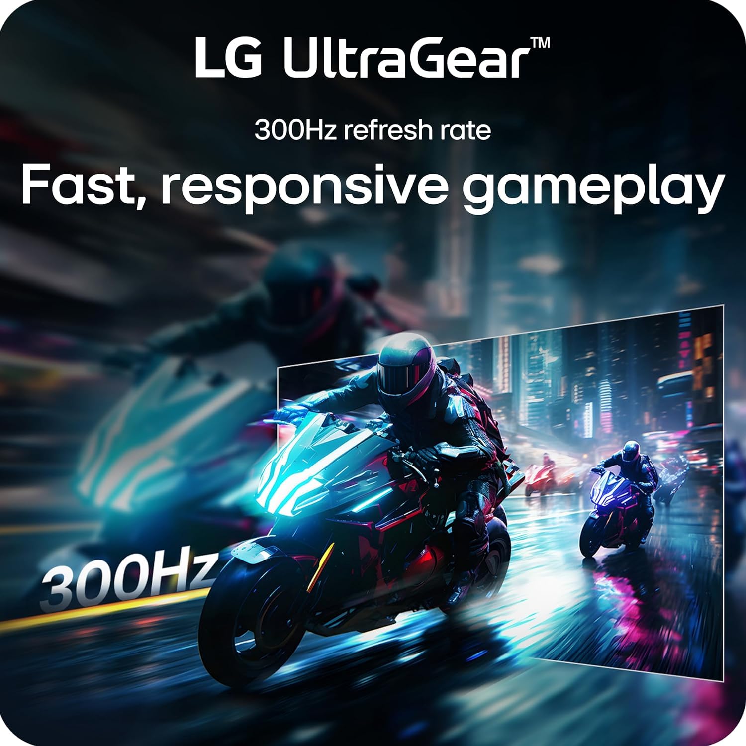 LG 27" QHD (2560 x 1440) IPS Gaming Monitor | 300 Hz, 1 ms | USB Type-C | NVIDIA G-Sync Compatible, AMD FreeSync Premium | 95% DCI-P3 | Built-in Speaker | Tilt/Height/Swivel/Pivot Stand