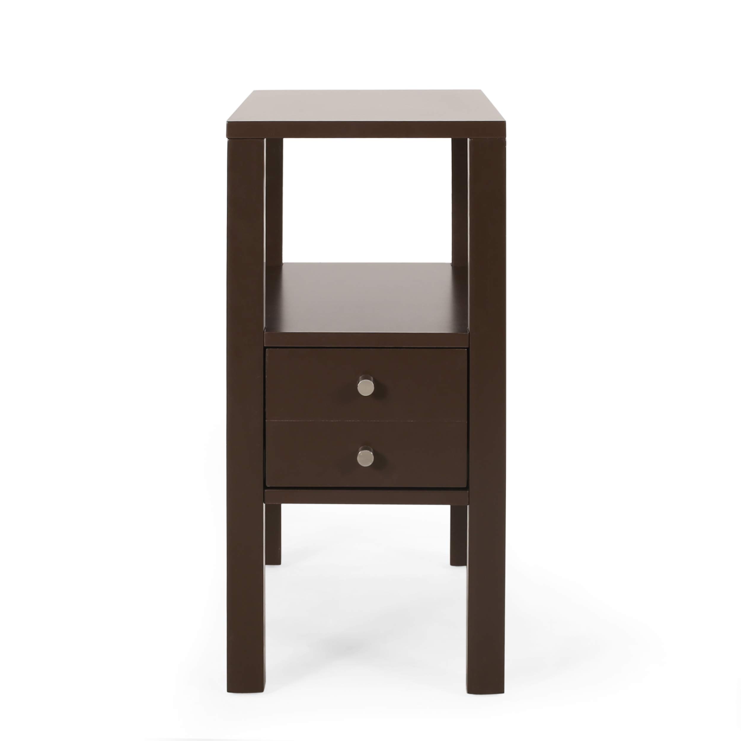 Home Timber END Table, Dark Walnut