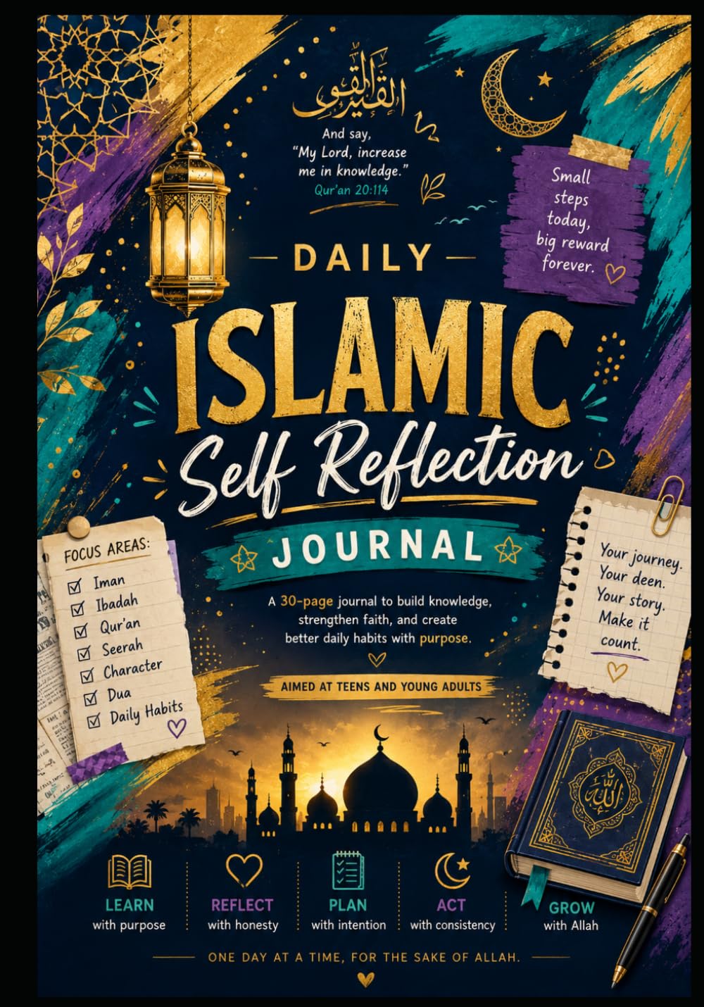Activity Book: Daily Islamic Self Reflection Journal