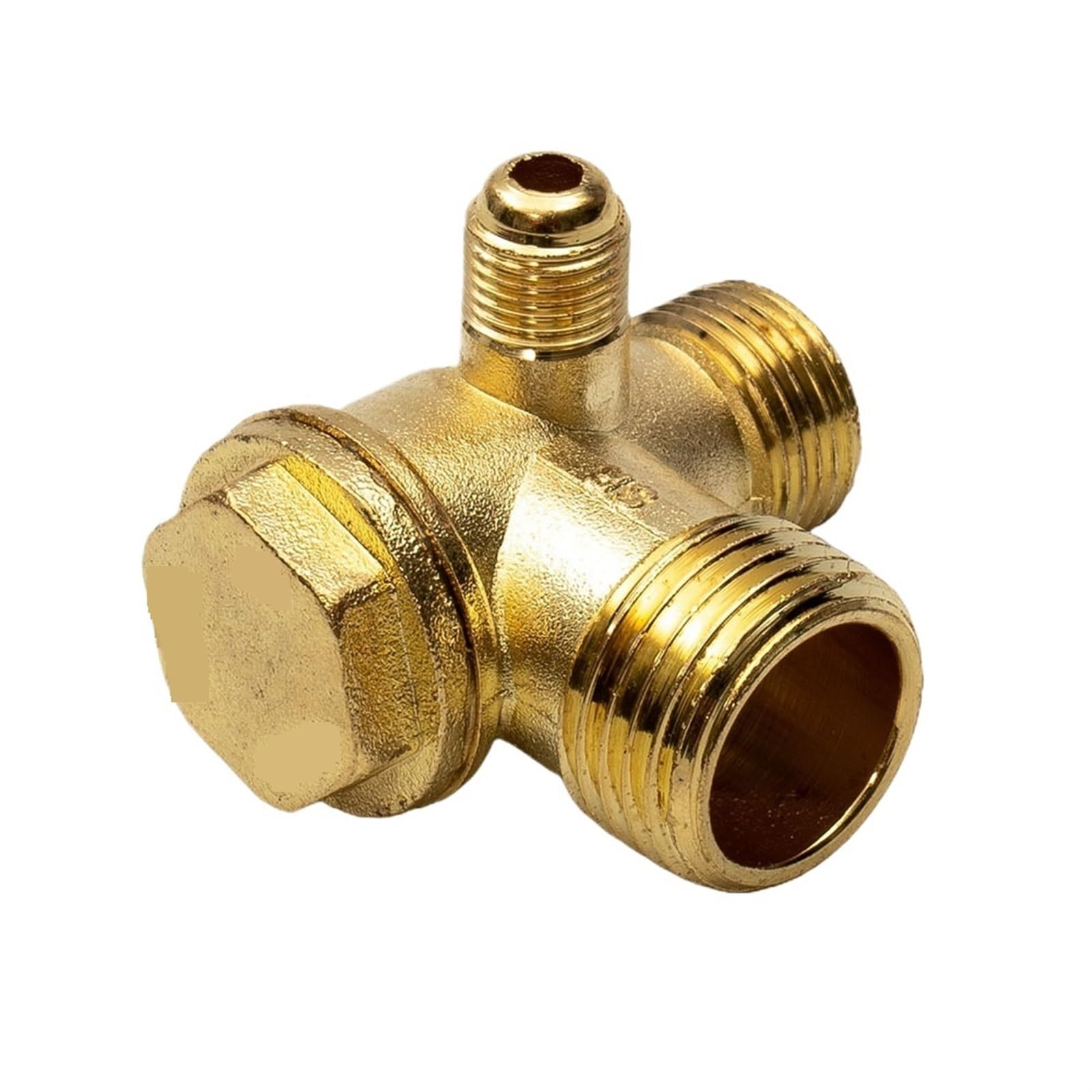 Válvula de retención para compresor de aire con tres puertos roscados de 20mm 16mm 10mm