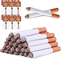 Vista 1 de Playbees Cigarrillos falsos de hojaldre que soplan humo, paquete de 24, cigarrillos de imitación de 3.25 pulgadas con un aspecto realista, accesorio