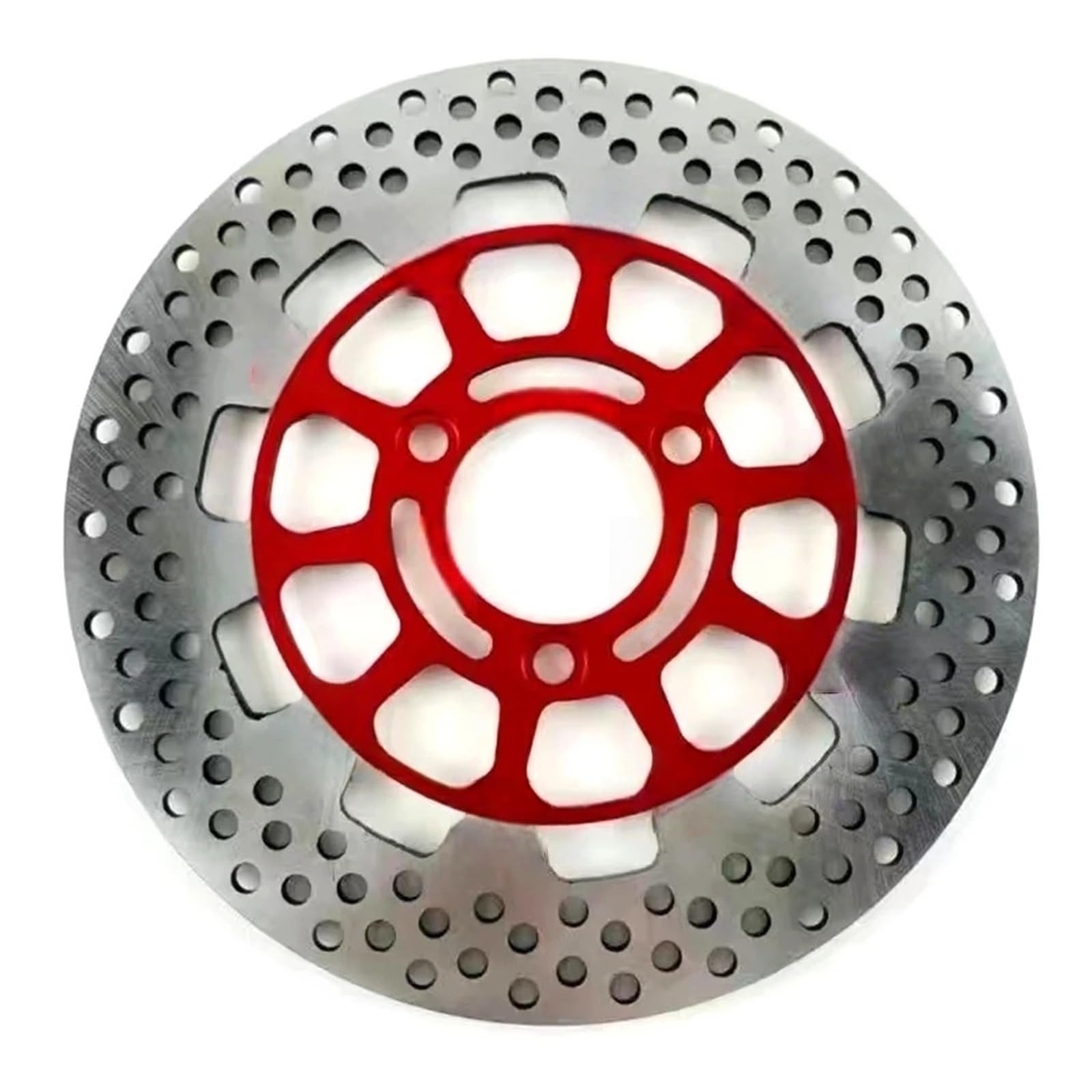 Motocyklowe tarcze hamulcowe Hamulce tarcze hamulc Pasuje Do Aerox Do Skutera RSZ Uniwersalny Motocykl CNC 260mm * 70/60mm Pływający Hamulec Tarczowy(260mm 3 hole Red)
