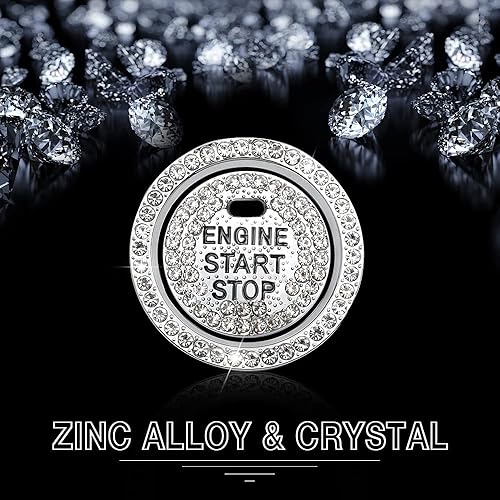 Miniatura 5 de 1797 Para Subaru Forester Accesorios Outback Crosstrek Impreza Legacy WRX STI Ascent Bling Push Start Button Cover Engine Start Stop Button Cap Ring