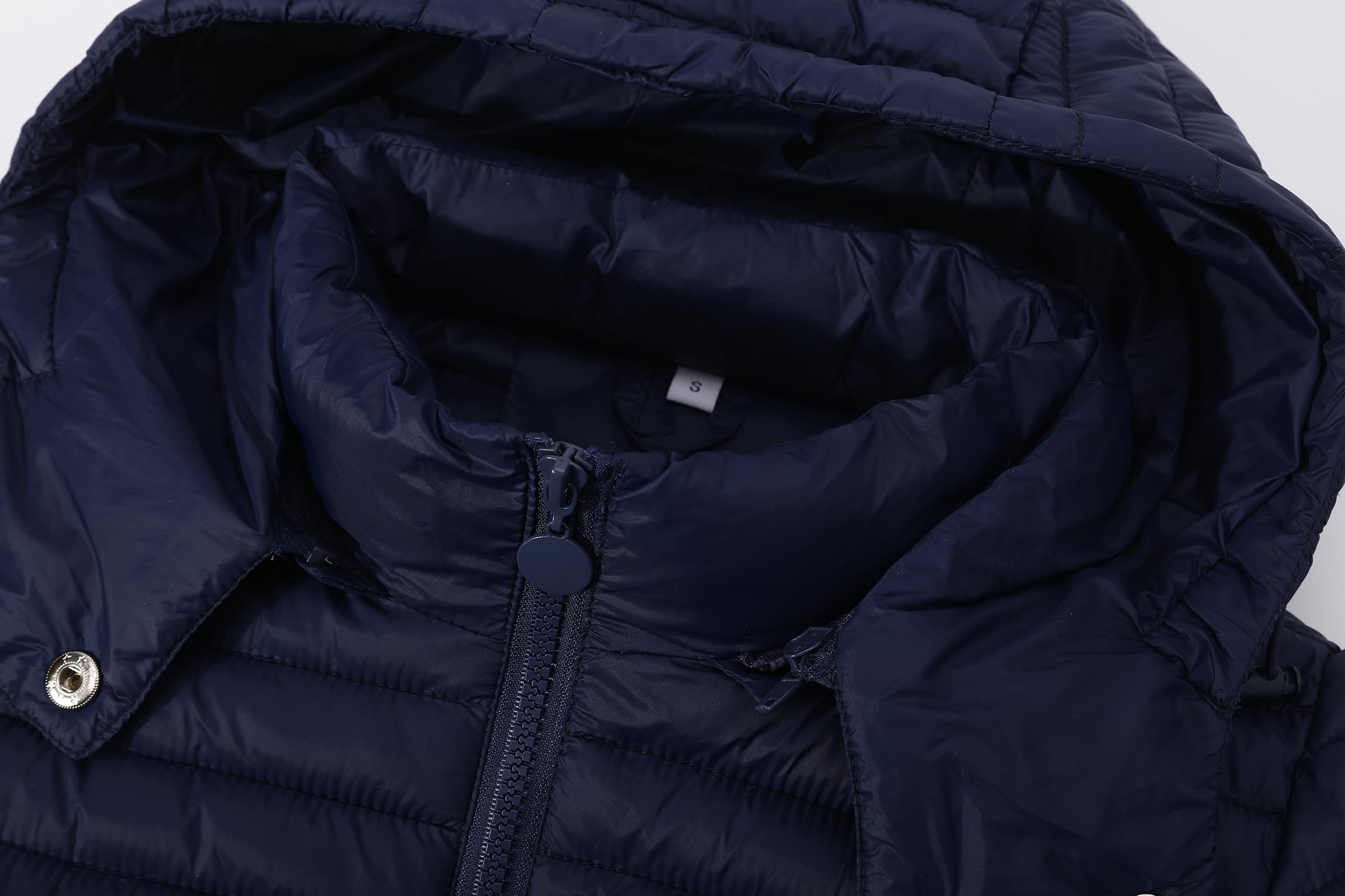 TONY BACKER Piumino Donna 100 Grammi Mezza Stagione Avvitato Trapuntato con Cappuccio Rimovibile DG004